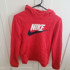 NIKE boys hoodie sweatshirt size Medium red
